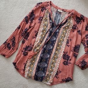Boho breezy blouse,  Mason and Belle